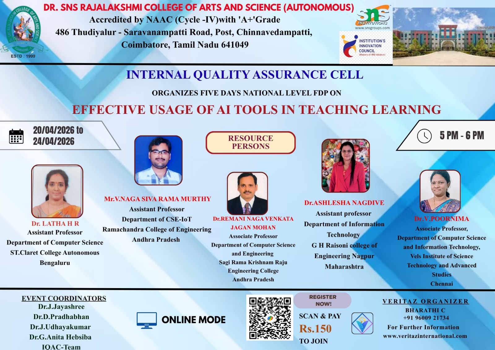 Dr.SNS Rajalakshimi college Event